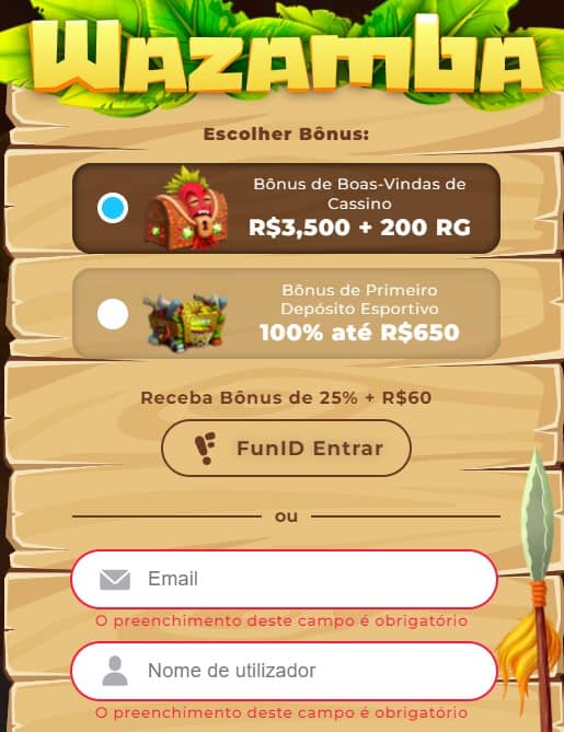 Como Criar uma Conta no Wazamba Casino