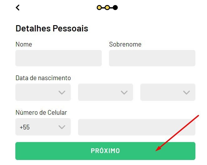 Como criar uma conta no KTO Casino