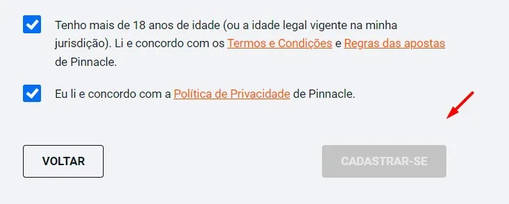 Como cadastrar uma conta no pinnacle casino