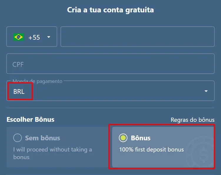 Como criar uma conta Casinoin Casino