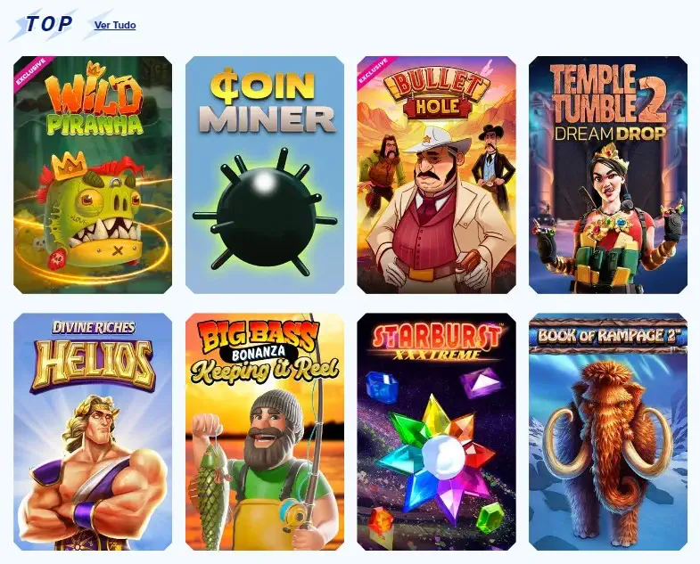 Catálogo de jogos do Sportaza Casino