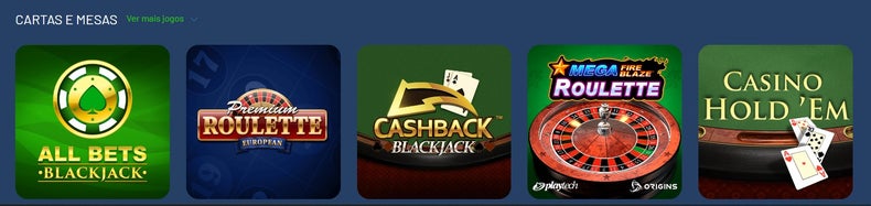 Catalogo de jogos no Galerabet Casino