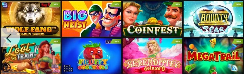 Catalogo de jogos do Megapari Casino
