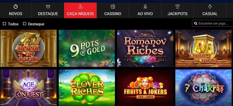 Catálogo de jogos do RedAxePlay Casino 