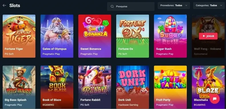 Catalogo De Jogos Do Blaze Casino