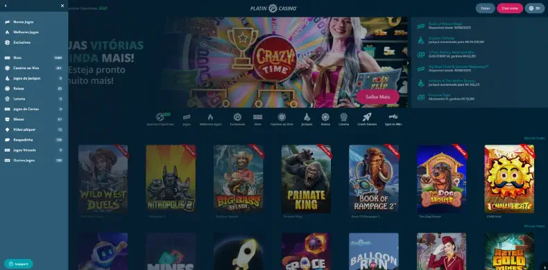 Como e a Experiencia De Jogo No Platin Casino