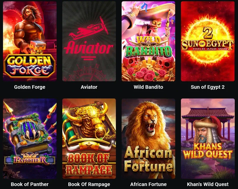 Catalogo de jogos do Leon Casino