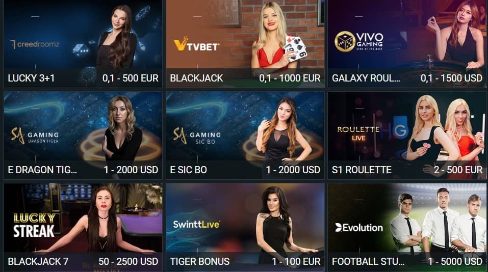 Catalogo de jogos do Melbet Casino